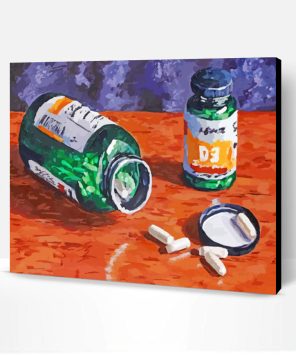 Pill Bottle Paint By Number