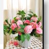 Pink Camellia Bouquet Paint By Number