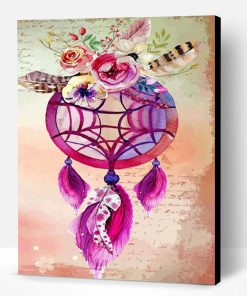 Pink Dream Catcher Paint By Number