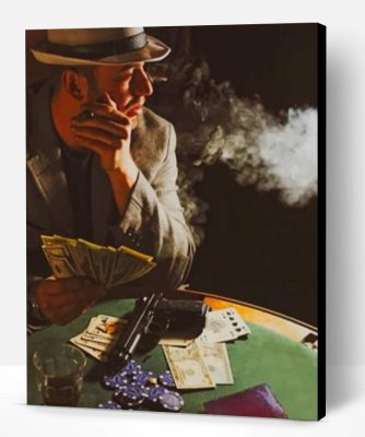 Poker Player Paint By Number