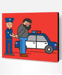 Police Illustration Paint By Number
