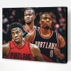 Portland Trail Blazers Basketball Players Paint By Number