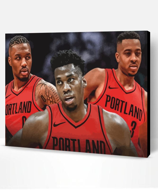Portland Trail Blazers Players Paint By Number