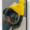 Pug With Yellow Hat Paint By Number