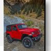 Red Jeep Wrangler Paint By Number