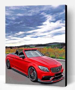 Red Mercedes Paint By Number
