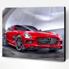 Red Mercedes Sls Paint By Number