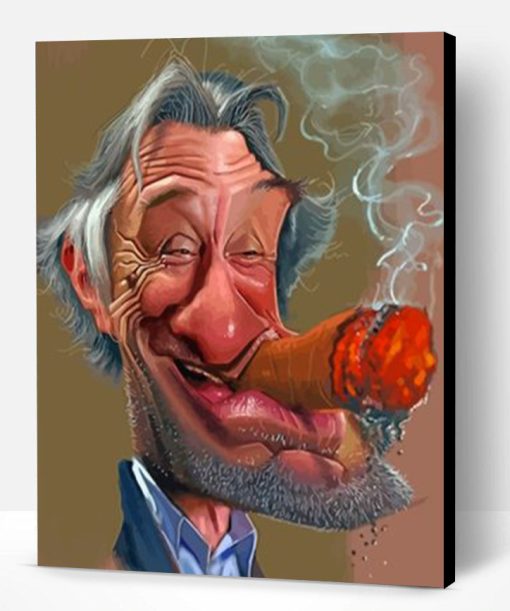 Robert De Niro Caricature Paint By Number