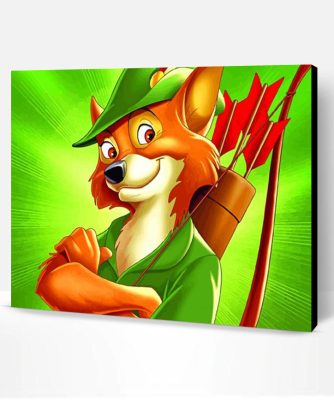 Robbin Hood Cartoon Disney Paint By Number