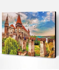 Romania Hunyad Castle Paint By Number