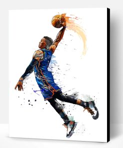 Russell Westbrook Basketball Paint By Number