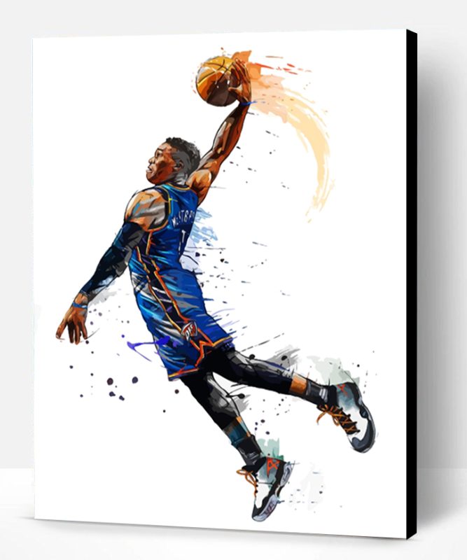 Russell Westbrook Basketball Paint By Number