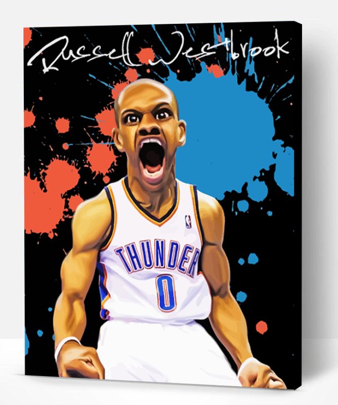 Russell Westbrook Caricature Paint By Number