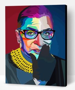 Ruth Bader Pop Art Paint By Number