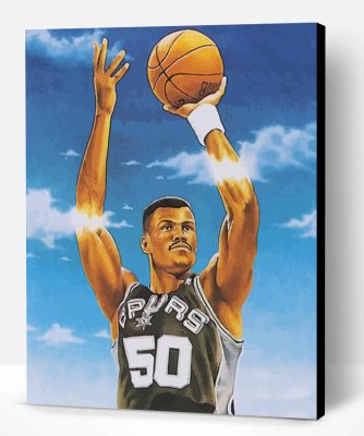 San Antonio Spurs David Robinson Paint By Number