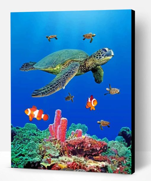 Sea Turtles Paint By Number