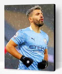 Sergio Aguero Man City Paint By Number