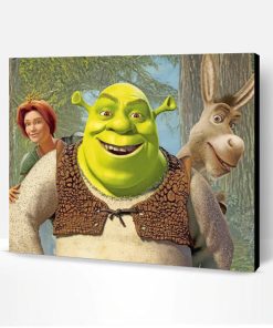 Shrek Donkey And Fiona Paint By Number