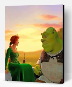 Shrek And Princess Fiona Paint By Number