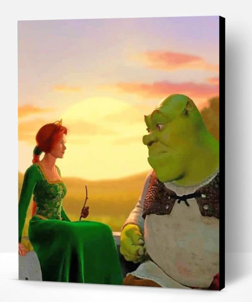 Shrek And Princess Fiona Paint By Number