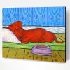 Sleeping Dachshund Paint By Number