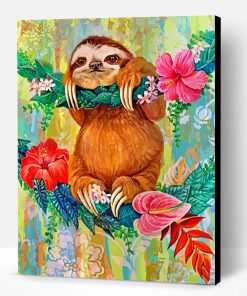 Aesthetic Sloth Paint By Number