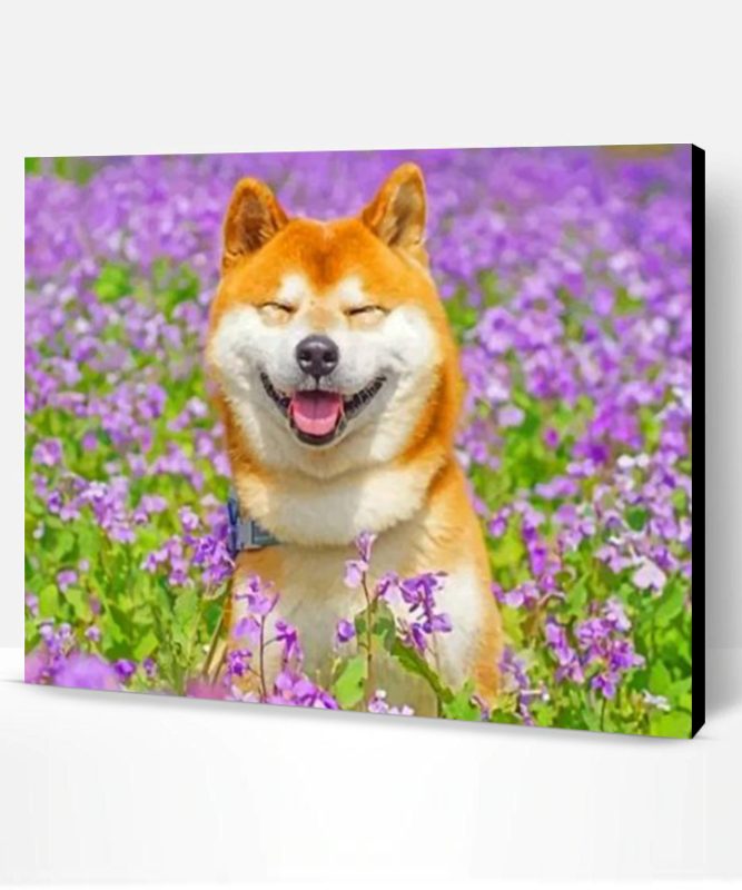 Smiling Shiba Inu Paint By Number