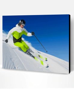 Snow Skiing Paint By Number