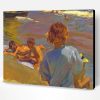 Children On The Beach Paint By Number