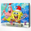 Spongbob And Patrick Christmas Paint By Number