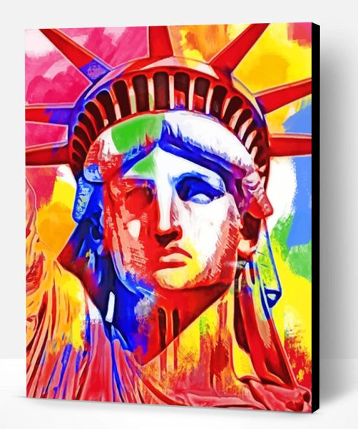 Colorful Statue Of Liberty NY City Paint By Number