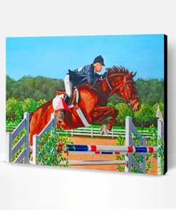 Steeplechase Horse Race Paint By Number