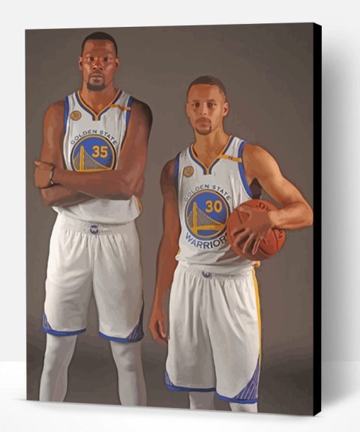 Steph Curry And Kevin Durant Paint By Number