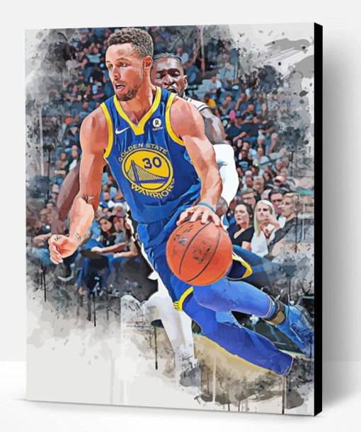 Stephen Curry Golden State Warriors Paint By Number