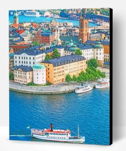 Sweden Seascape Stockholm Paint By Number