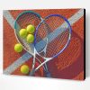 Tennis Rackets And Balls Paint By Number