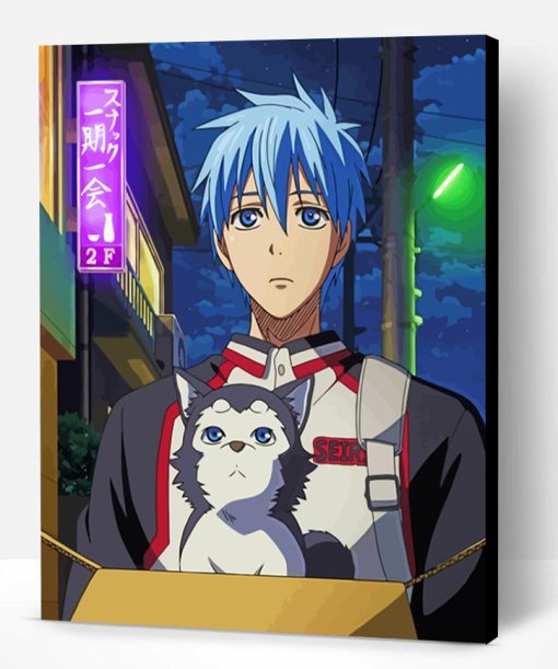 Tetsuya Kuroko And His Dog Paint By Number