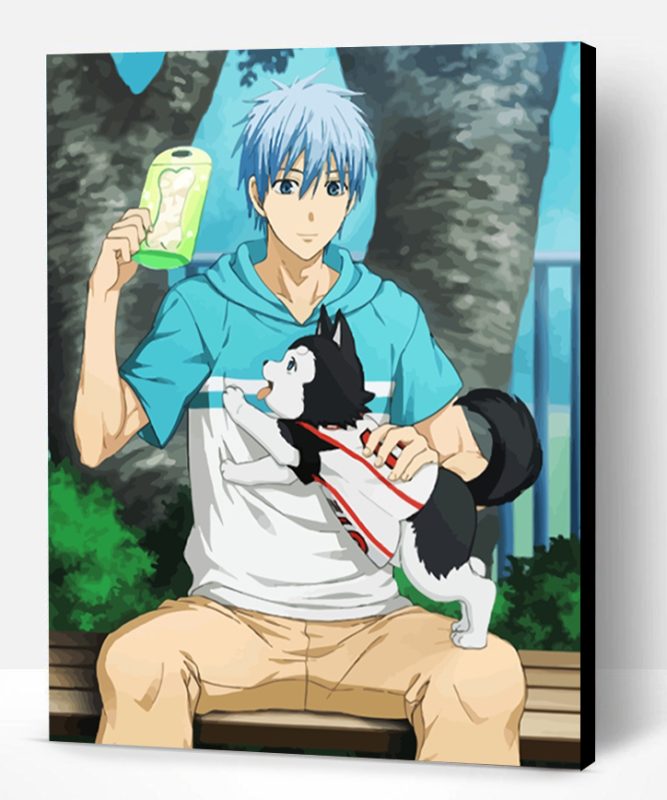 Tetsuya Kuroko And His Puppy Paint By Number