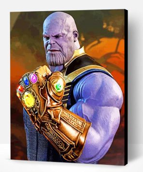 Thanos Marvel Paint By Number