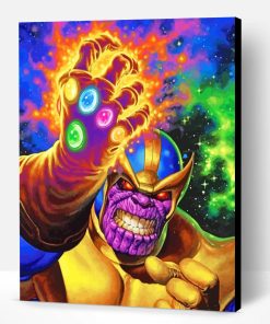 Thanos Marvel Comics Art Paint By Number