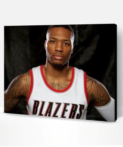 The Basketball Player Damian Lillard Paint By Number