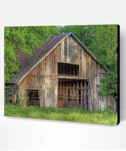 The Old Barn In Denton Texas Paint By Number