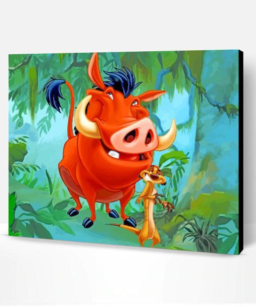 Timon And Pumbaa Paint By Number