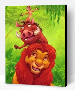 Timon Pumbaa And Simba Paint By Number