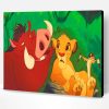 Timon Pumbaa And Lion Paint By Number
