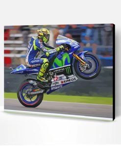 Valentino Rossi Motorcycle Driver Paint By Number