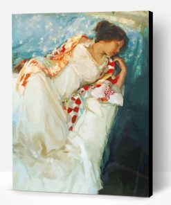 Vintage Lady Sleeping Paint By Number