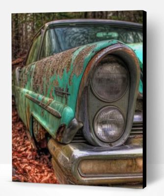 Vintage Old Car Paint By Number