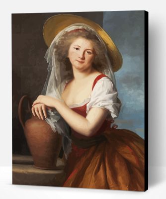 Vintage Woman By Elisabeth Vigee Le Brun Paint By Number