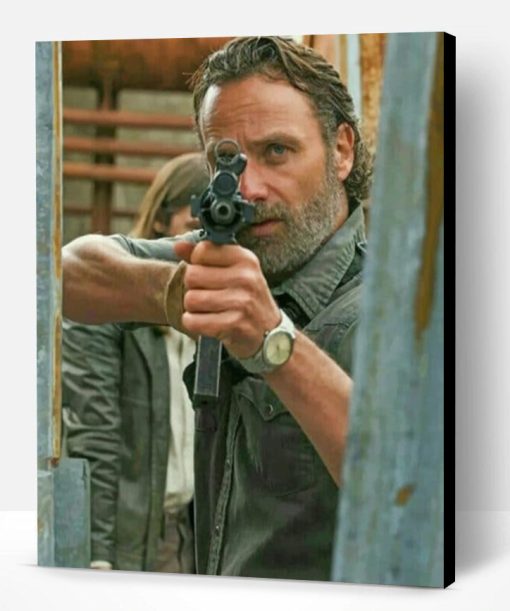 The Walking Dead Rick Grimes Paint By Number